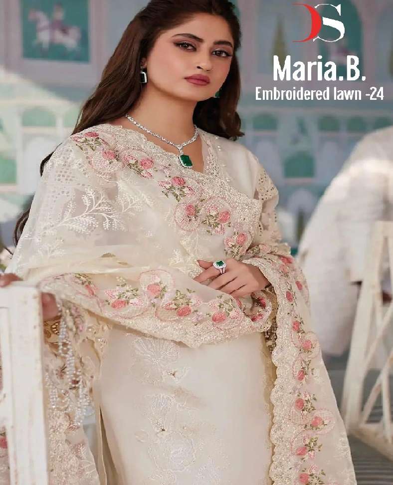 MARIA.B Embroidered lawn 24 Open Pic by DEEPSY 